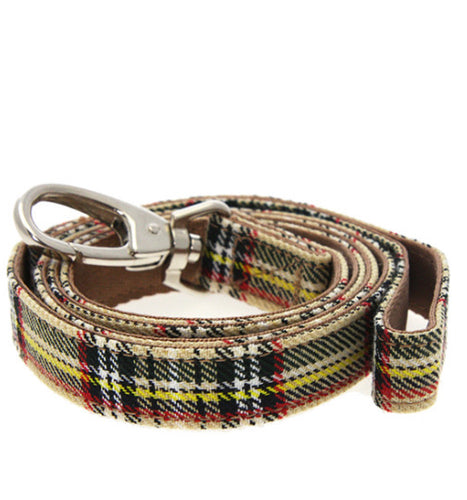 Urban Pup - Brown Tartan Lead